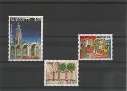 MAYOTTE  Religion N° Y/T : 57-87-100** - Neufs