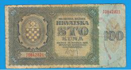 CROACIA -  100 Kuna 1941  P-2  Serie J - Croatie