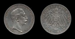 ALLEMAGNE . PRUSSE . WILHELM II . 3 MARK . 1909 A . - Verzamelingen