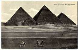 EGYPTE VUE GENERALE DES PYRAMIDS - Pyramides