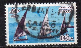 EGYPT 1978 Air. Nile Feluccas - 140m. - Lilac And Blue FU - Luftpost