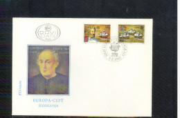 Yugoslavia / Jugoslawien / Yougoslavie 1992 Europa Cept Satz / Set FDC - 1992