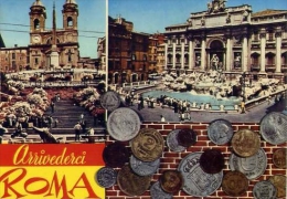 Arrivederci - Roma - Formato Grande Viaggiata - Fontana Di Trevi