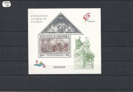 ESPAGNE 1992 - YT BF N° 50 NEUF SANS CHARNIERE ** (MNH) GOMME D'ORIGINE LUXE - Blocs & Feuillets