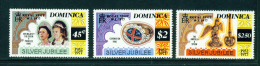 DOMINICA - 1977 Royal Visit Unmounted Mint (top Three Values) - Dominica (...-1978)