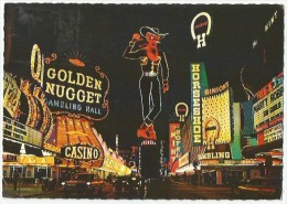 FREEMONT STREET Las Vegas Nevada Golden Nugget Horseshoe 1980 - Las Vegas