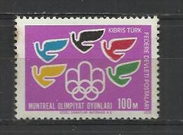 TURKISH CYPRUS 1976 - OLYMPIC GAMES 100 - MNH MINT NEUF NUEVO - Verano 1976: Montréal