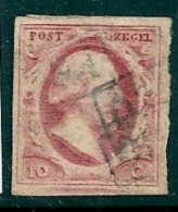 Netherlands 1852 SG 2 Used - Usati