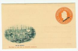 ENTIER POSTAL ARGENTINE CARTE AVEC ILLUSTRATION BOCA DEL RIACHUELO MUESTRA SECIMEN  POSTAL STATIONERY - Entiers Postaux