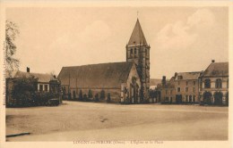 LONGNY-AU-PERCHE L'EGLISE ET LA PLACE 61 ORNE - Longny Au Perche