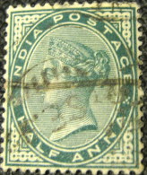 India 1882 Queen Victoria 0.5a - Used - 1882-1901 Impero