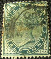 India 1882 Queen Victoria 0.5a - Used - 1882-1901 Empire