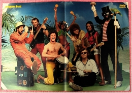 Kleines Poster  -  Saragossa Band  -  Rückseite : Sepp Ferstl  -  Von Pop-Rocky Ca. 1982 - Plakate & Poster