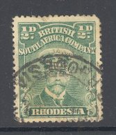 RHODESIA, 1913 Halfpenny (P15) Green VFU, Cat £18 - Rhodésie Du Nord (...-1963)