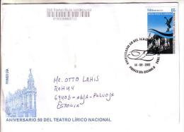 GOOD CUBA Postal Cover To ESTONIA 2013 - Good Stamped: Opera ; Olympic - Briefe U. Dokumente