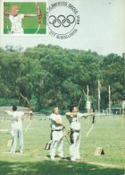 CARTE MAXIMUM-MAXIMUM CARD - PORTUGAL - JEUX OLYMPIQUES DE SEUL (1988) - TIR À L´ARC - Summer 1988: Seoul