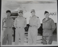 19 October 1960 - 7 Photos Généraux Et Officiers Français Visite Base Hercules Guided Missile à Mc Gregor Range US Army - Aviación