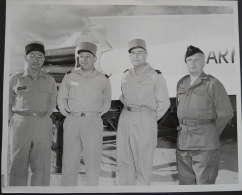 19 October 1960 - 7 Photos Généraux Et Officiers Français Visite Base Hercules Guided Missile à Mc Gregor Range US Army - Aviazione