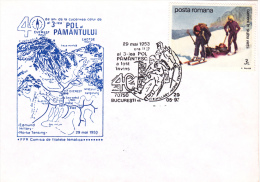 ESCALADE,EVEREST,SPECIAL POSTMARK ON COVER ,1993,ROMANIA - Climbing