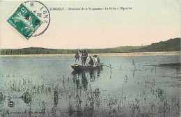 Somme -ref A358- Longeau -reservoir De La Vingeanne - La Peche A L Epervier-theme Pecheurs   -carte Bon Etat - - Longueau