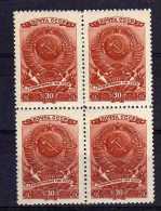 USSR - 1946 - Supreme Soviet Elections 30K Block Of 4 - MNH - Unused Stamps