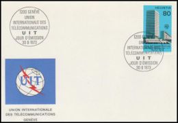 Switzerland 1973, Cover "UIT" - Lettres & Documents