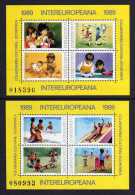 Romania - 1989 - Inter European Co-Operation Miniature Sheets - MNH - Ongebruikt