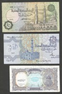 EGYPT - Central BANK Of EGYPT - 10 / 25 / 50 Piastres - Lot Of 3 Banknotes - Egypt