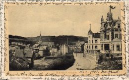 Gummersbach Bergstrasse 1908 Postcard - Gummersbach