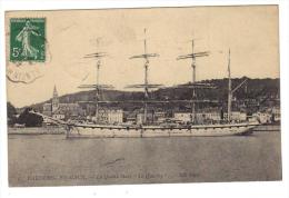 Carte Postale Ancienne De Caudebec En Caux Caudebec-en-Caux Le 4 Mats Quevilly 1909 Seine Maritime Cpa 76  Normandie - Tanker