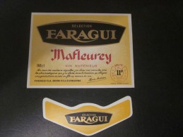 FARAGUI  MAFLEUREY Côtes-du-Rhône Vin Supérieur France-Etiquette De Vin Neuf « œnographilie » « - Côtes Du Rhône