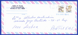 ENVELOPPE -- GLENDALE, AZ USA  TO LISBOA, PORTUGAL  -- CACHET -PHOENIX 30 APR 1980 - 3c. 1961-... Storia Postale