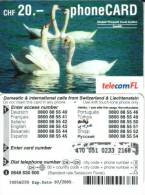LIECHTENSTEIN 20 FR SWANS BIRD BIRDS EXP. 07/2005 SPECIAL PRICE ! READ DEASCIPTION !! - Liechtenstein