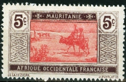 MAURITANIA, COLONIA FRANCESE, FRENCH COLONY, 1922, FRANCOBOLLO NUOVO (MNG), Scott 22 - Ungebraucht