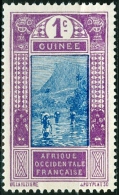 GUINEA FRANCESE, FRENCH GUINEA, COLONIA FRANCESE, FRENCH COLONY, 1913-1933,  NUOVO, SENZA GOMMA (MNG), Scott 63 - Neufs