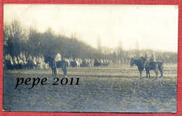 Carte Photo : Soldats En Manoeuvre : Attelages , Cavaliers - 2 RAC 2ème Groupe 57 Batterie SR 14 - Lieu à Déterminer - Maniobras