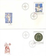 1973 Prague Castle  Unaddressed FDC X 2 - FDC