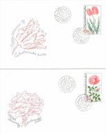 1973 Olomouc Flower Show Unaddressed FDC X 4 - FDC