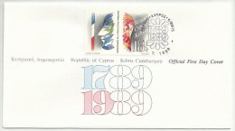 Cyprus 1989 FDC - Briefe U. Dokumente