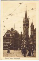 Cpa Leicester, Clock Tower, Animée, Animated, Used - Leicester