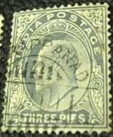 India 1902 King Edward VII 3p - Used - 1902-11  Edward VII