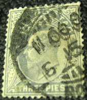 India 1902 King Edward VII 3p - Used - 1902-11 King Edward VII