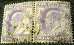 India 1902 King Edward VII 2a X2 - Used - 1902-11 Koning Edward VII