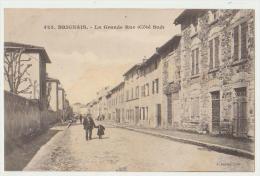 BRIGNAIS : LA GRANDE RUE COTE SUD - EDITION MARTEL LYON - 2 SCANS - - Brignais