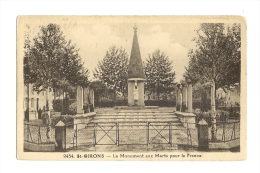 Cp, 09, Saint-Girons, Le Monument Aux Morts Pour La France - Saint Girons