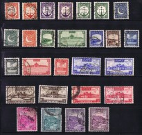 1948 Definitives  Various Perforations SG 24-43  Used  CV £193 - Pakistan