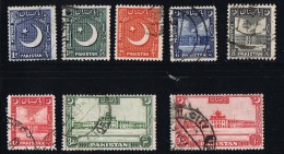 1949  New Definitives  SG 44-51  Used - Pakistan