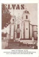 Elvas - Igreja Da Piedade - Cartão Das Festas De São Mateus. Publicidade. Portalegre. - Portalegre