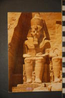 EGYPTE  ABOU SIMBEL   ROCK TEMPLE OF RAMSES II  PARTIAL VIEW - Abu Simbel Temples