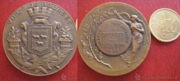 Medaille , Expositon Philatelique Bourges 1936 , L. O. Mattei - Professionnels / De Société